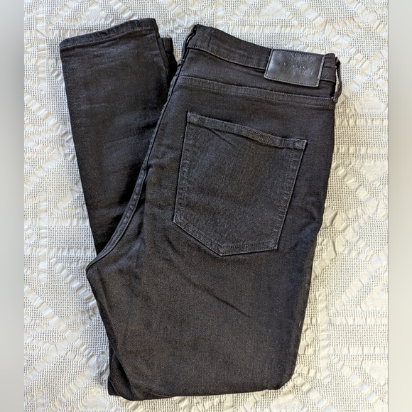 Everlane Denim - Everlane Black High Rise Skinny Ankle Jeans